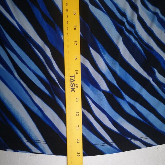 2 / $30.00 -Calvin Klein Ladies Size Large Blue & Black Cowl Neck Sleeveless Top - Picture 7 of 7